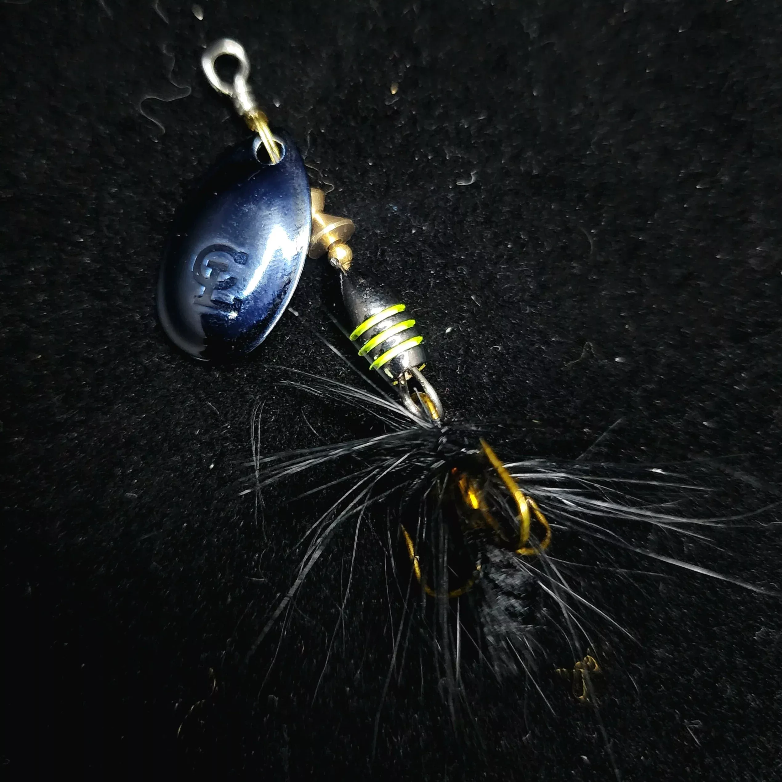 1/8oz Tungsten Inline Spinner “The Spin-N-Grin”