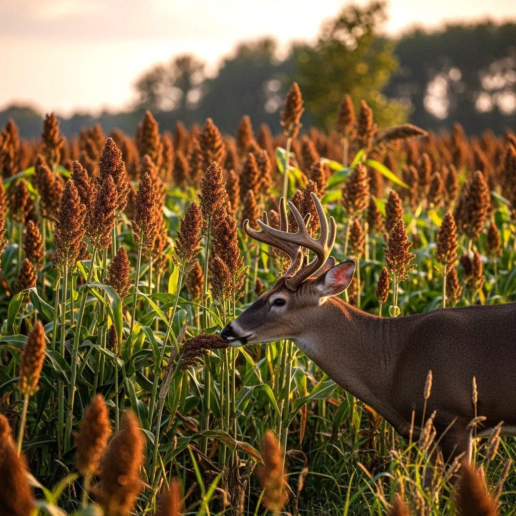 100 Wild Game FOOD PLOT SORGHUM aka Milo Deer & Game Bird Bicolor Seeds