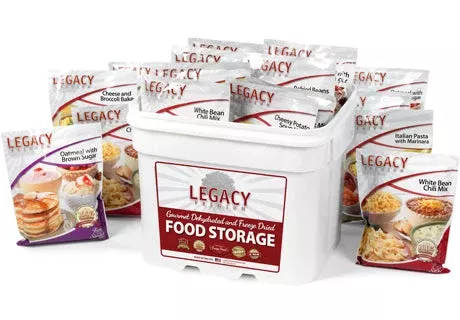 120 Serving Breakfast, Lunch, and Dinner Bucket – 31 lbs