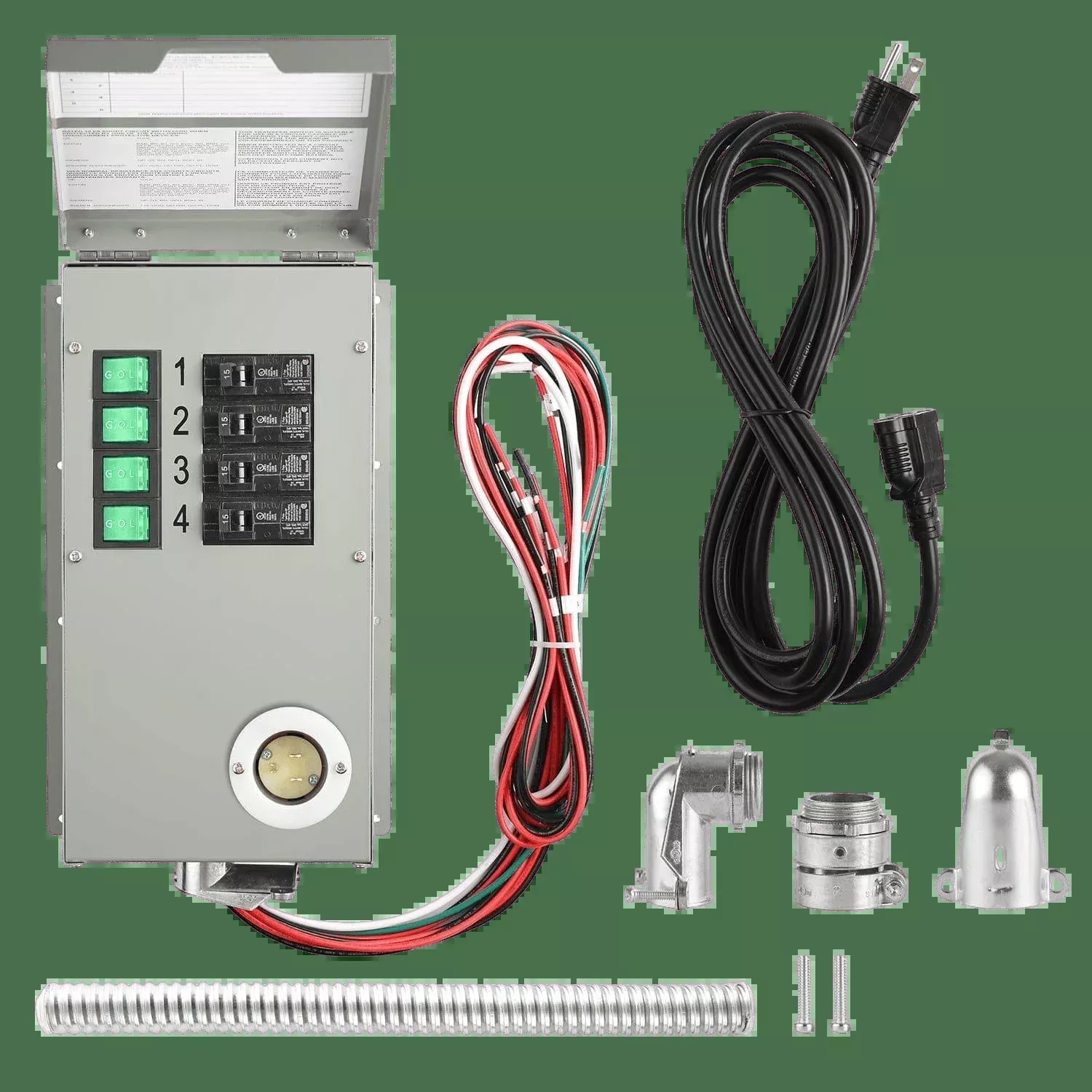 120V 15A 4-Circuit Non-Automatic Transfer Switch
