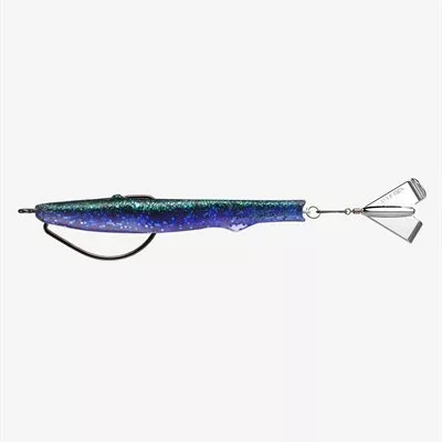 13 Fishing Motor Boat 4″ Hybrid Prop Bait 3/8oz – Blueberry Yum Yum #MBT4-35