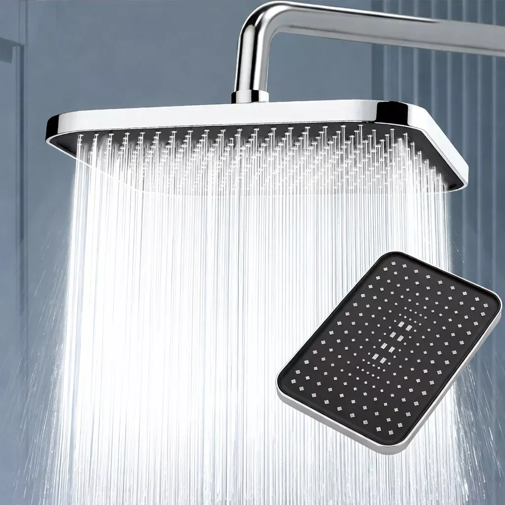 14″ High Pressure Rain Shower Head Top Spray 360° Swivel Water Saving Flow