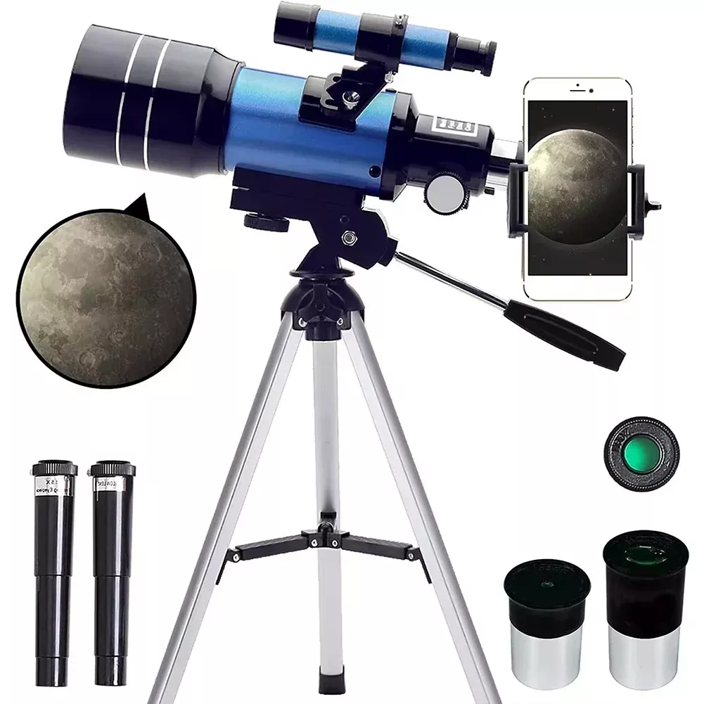 150X HD Astronomical Telescope with Night Vision Long Range Star Moon Viewing Scope