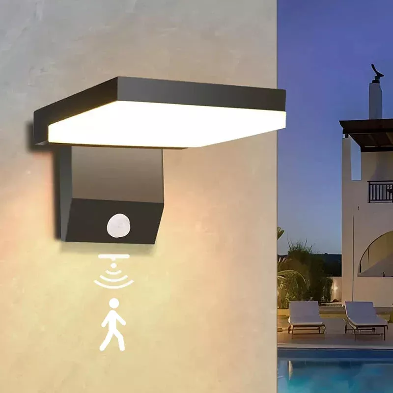 18W LED Outdoor Wall Light IP65 Waterproof Motion Sensor Foldable Modern Lamp