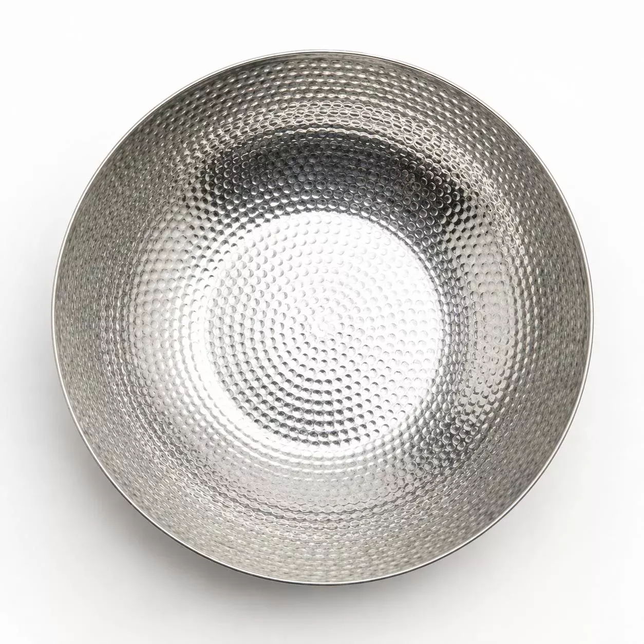 19.5″ Hammered Round Salad Bowl/Beverage Tub