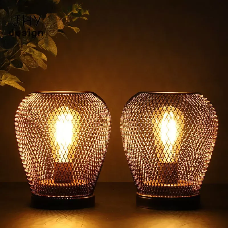 2 Pack Cordless LED Lantern Table Lamps Battery Powered Wireless Indoor Outdoor