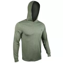 2UNDR Men's All Day Branded LS Hooded Tee