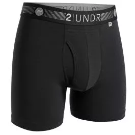 2UNDR Men’s Flow Shift Boxer Brief – Black – S