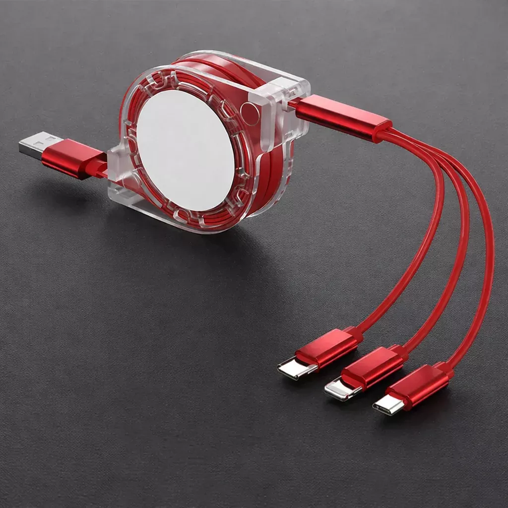 3 in 1 USB Charging Cable | Fast Charging Type C Micro USB iPhone Charger Cord