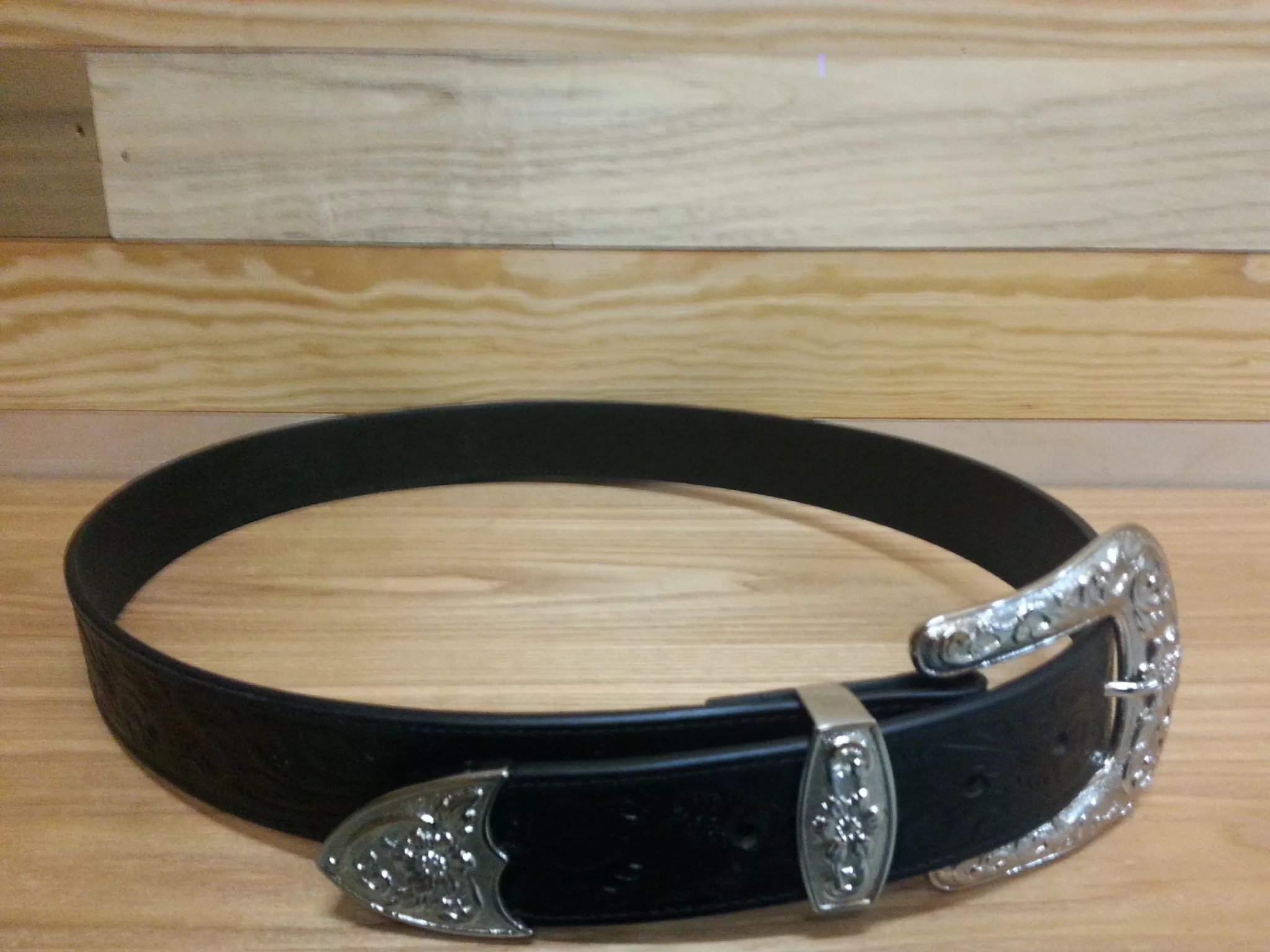 3d 1 1/2″ Black Ladies’ Western Basic Belt