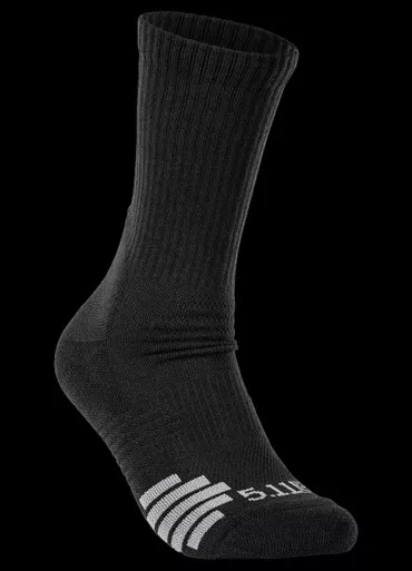 5.11 Duty Ready Plus Crew Socks 3 Pack Black