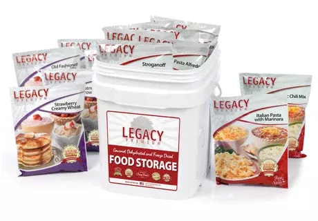 60 Serving Breakfast, Lunch, and Dinner Bucket – 18 lbs