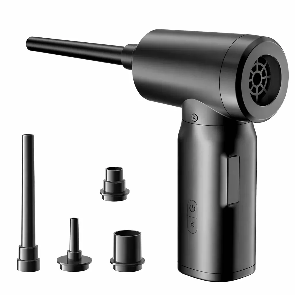 7500mAh Portable Air Duster – Cordless Compressed Blower & Vacuum for PC Keyboards