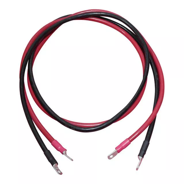 84in 1/0 AWG Battery to Inverter Cables | Black and Red
