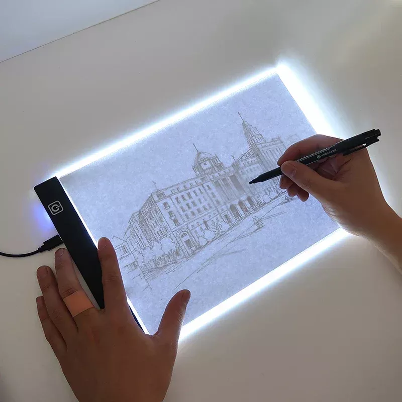 A5 LED Drawing Copy Pad Dimmable Light Board Adjustable Art Tablet Educational Toy