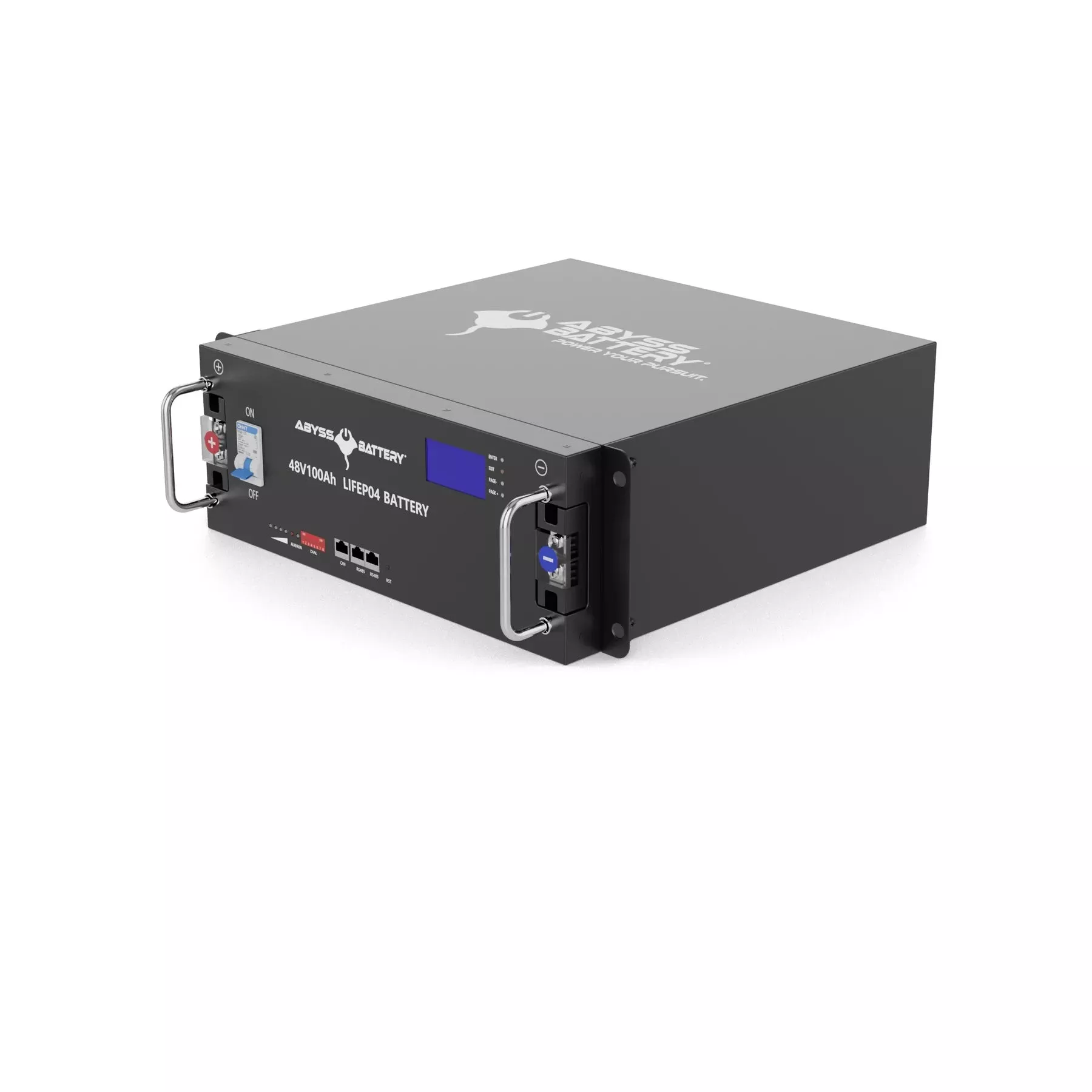 Abyss | Micro-grid Lithium Battery | Model AB-48V100 | Voltage 48V 100Ah | Group 8D | Bluetooth BMS | IP65 Waterproof | For Off-Grid Energy Storage & Marine Diesel Systems