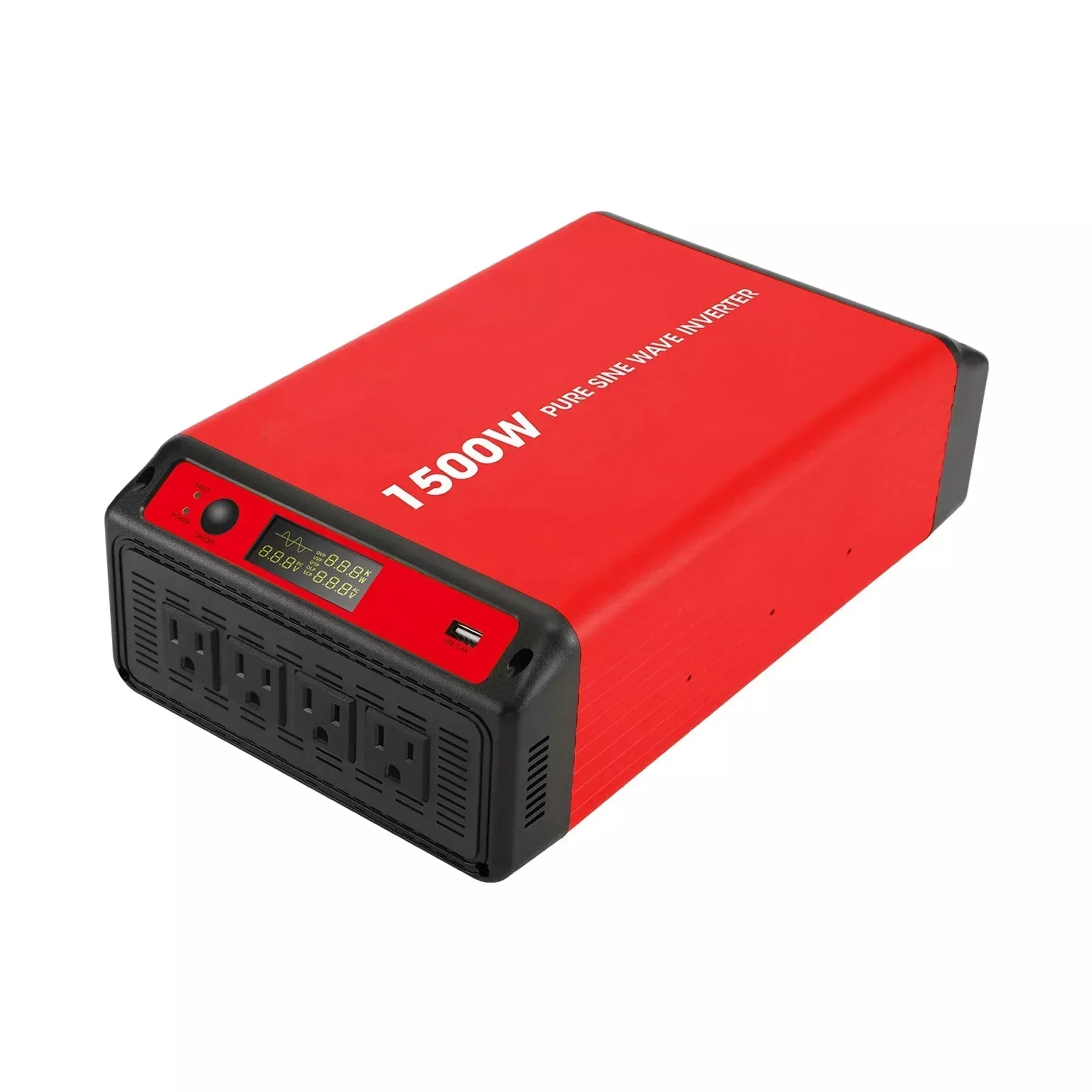 ACOPOWER 1500W 12V Pure Sine Wave Inverter