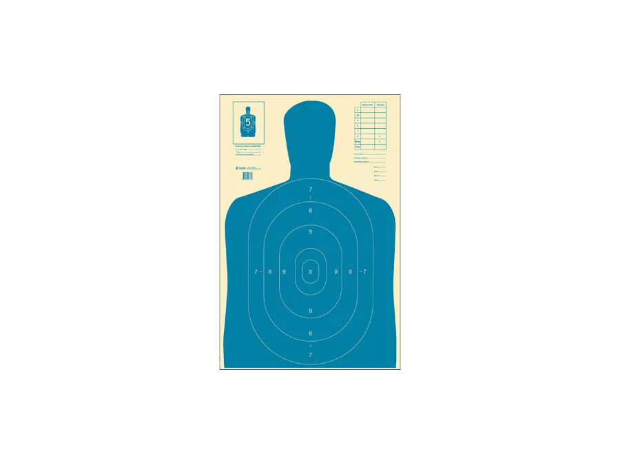 Action Target Qualification Economy Silhouette Paper Target