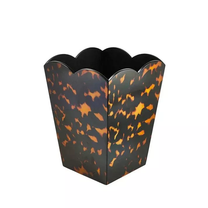 Addison Ross Scalloped Lacquer Bin