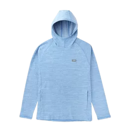 AFTCO Men's Coastal Layer Hoodie - Air Force Blue Heather - S