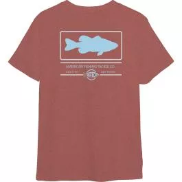 AFTCO Men’s Frontier SS T-Shirt – Brick Heather – M