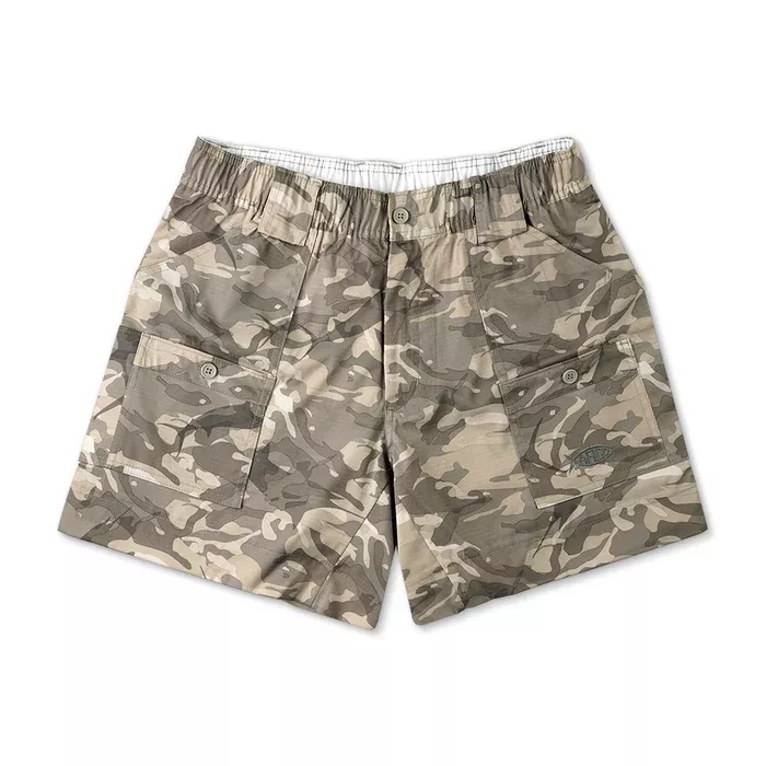 Aftco Men’s Khaki Camo The Original Fishing Short