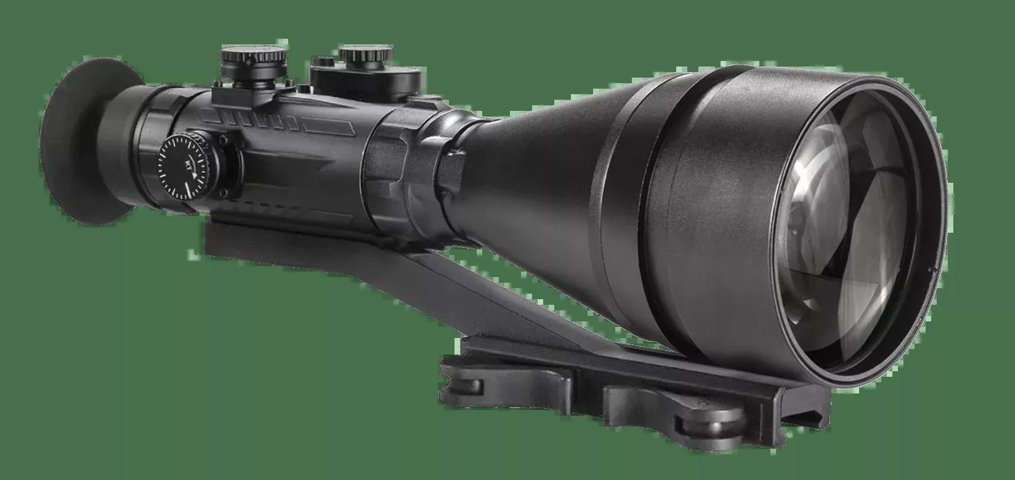AGM Global Vision Wolverine Pro-6 3AL1 Night Vision Riflescope Matte Black 6x100mm Gen 3 Auto Gated Level 1 Illuminated Red Chevron w/Ballistic Drop Reticle (Adjustable Projected Reticle) 15WP6623453111
