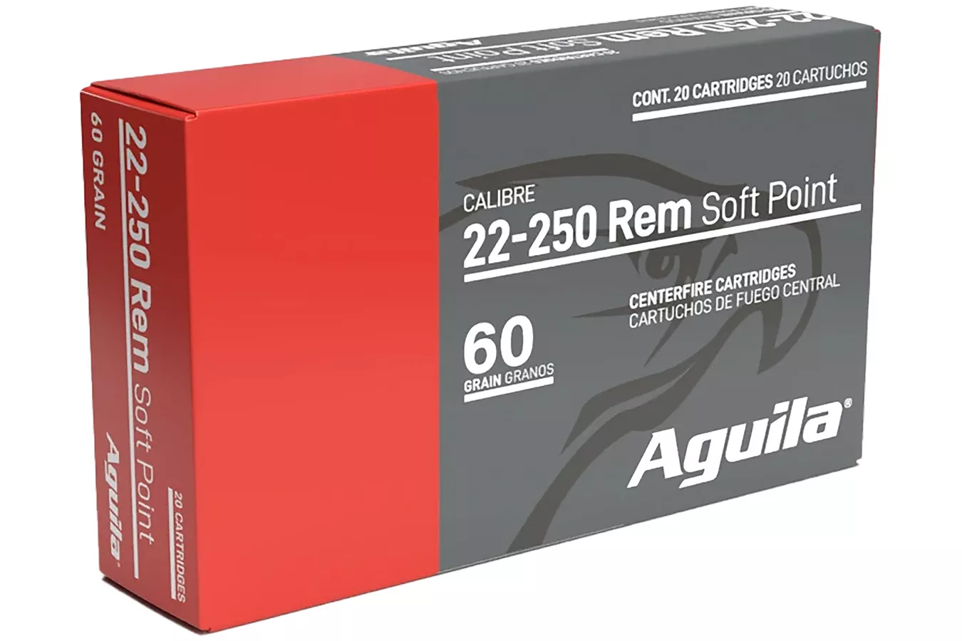 Aguila  22-250 Rem 60 gr InterLock Soft Point 20/Box