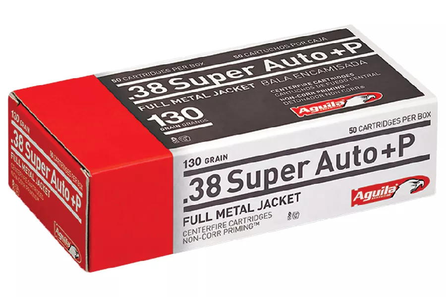 Aguila  38 Super Auto 130 GR FMJ 50/Box