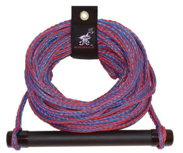 Airhead 1-Section Rubber Handle Water Ski Rope – 75 ft• AHSR-1