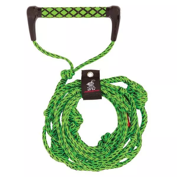 Airhead 4 Section Wakesurf Rope, 25′, Green• AHWS-R03
