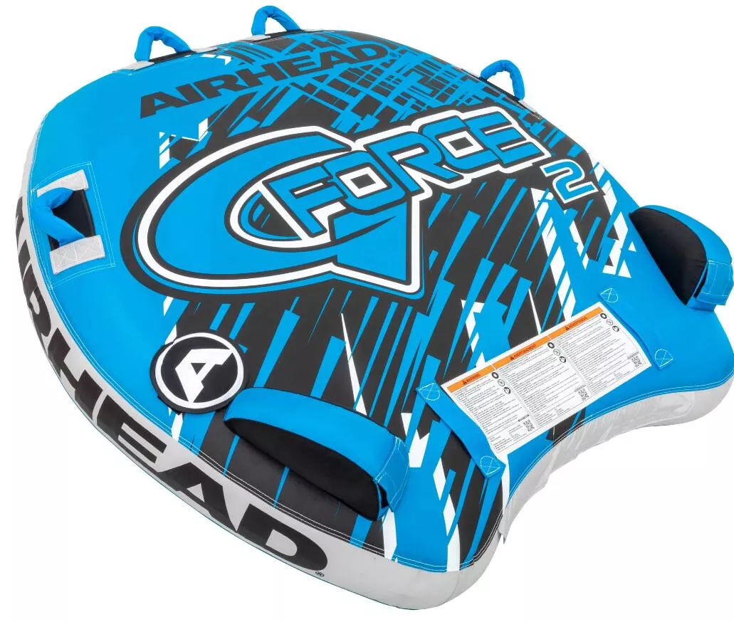Airhead G-FORCE 2 Rider Inflatable Towable Boat Tube• AHGF-2