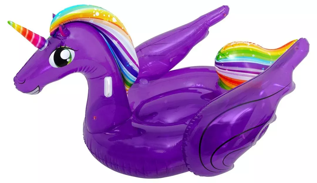 Airhead Magical Unicorn Pool Float, Purple• AHPF-3020
