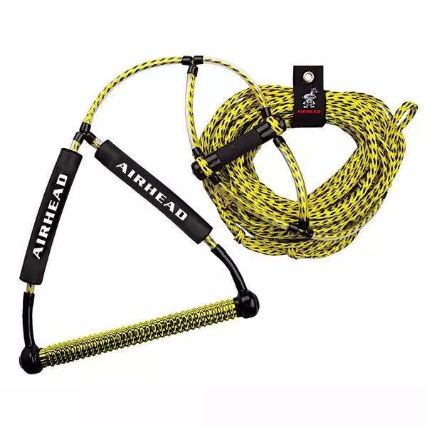 Airhead Trick Handle Wakeboard Rope, 75', Yellow/Black• AHWR-1