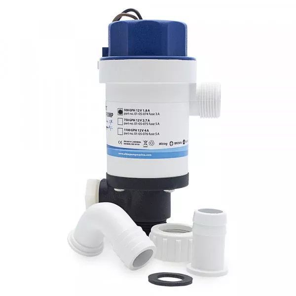 Albin Pump Twinport Aerator Pump – 750 GPH – 12V• 01-05-075