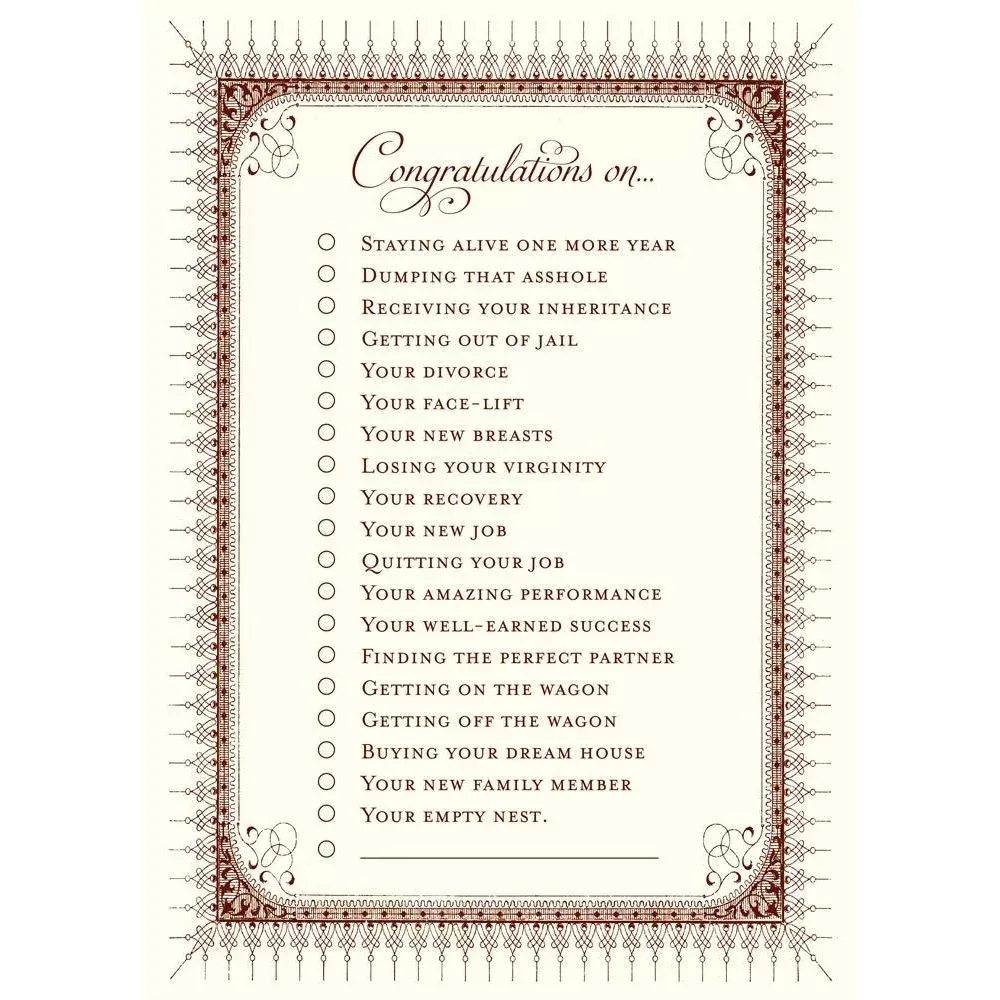 Alexa Pulitzer Notecards Congratulations Card