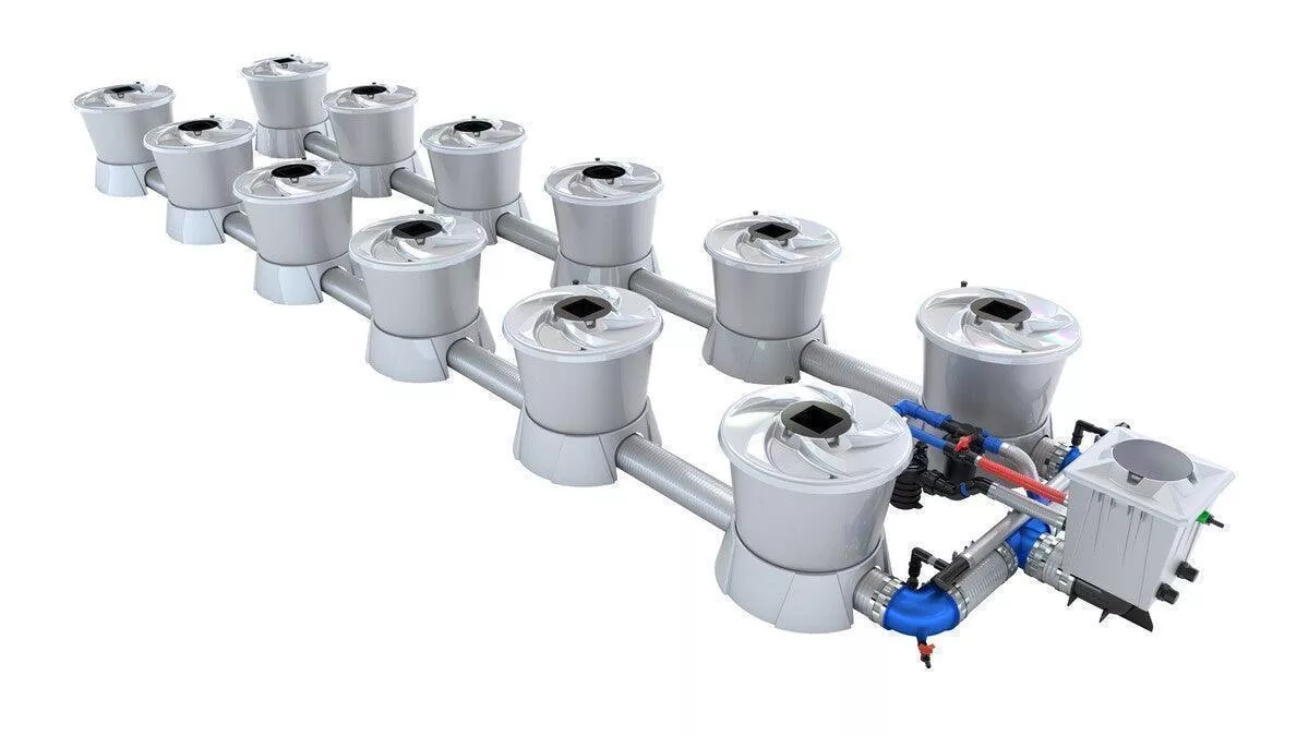 Alien Hydroponics – V-SYSTEM 12 Pot 2 Row Kit