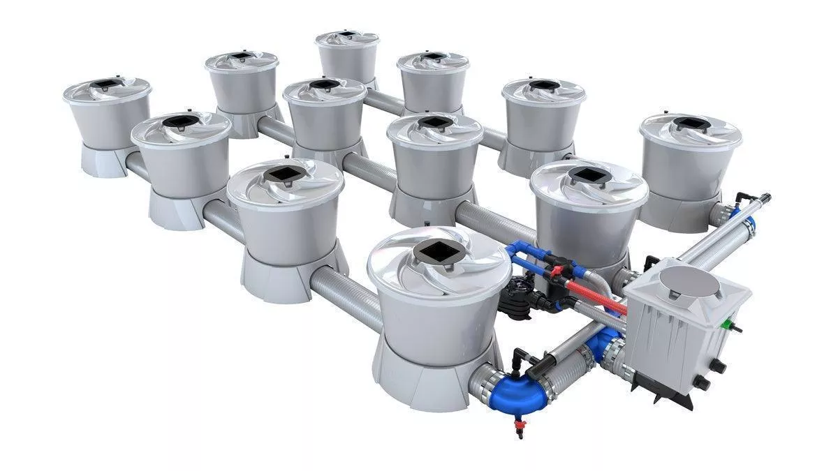 Alien Hydroponics – V-SYSTEM 12 Pot 3 Row Kit