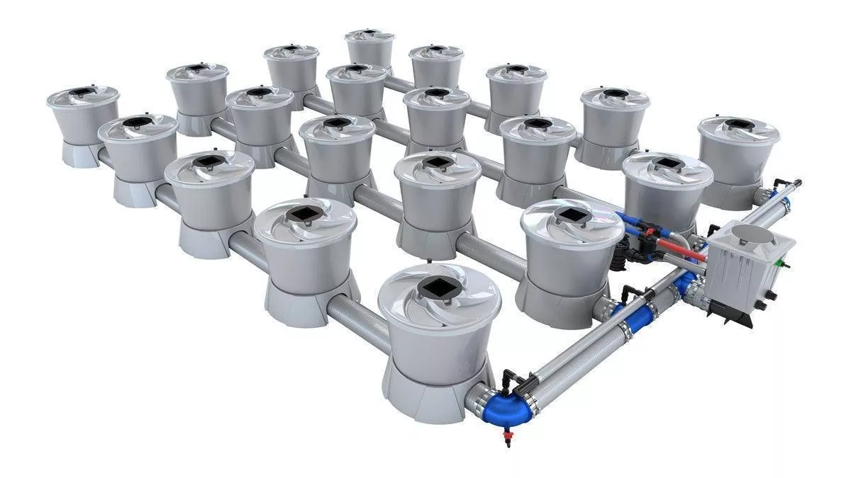 Alien Hydroponics – V-SYSTEM 20 Pot 4 Row Kit