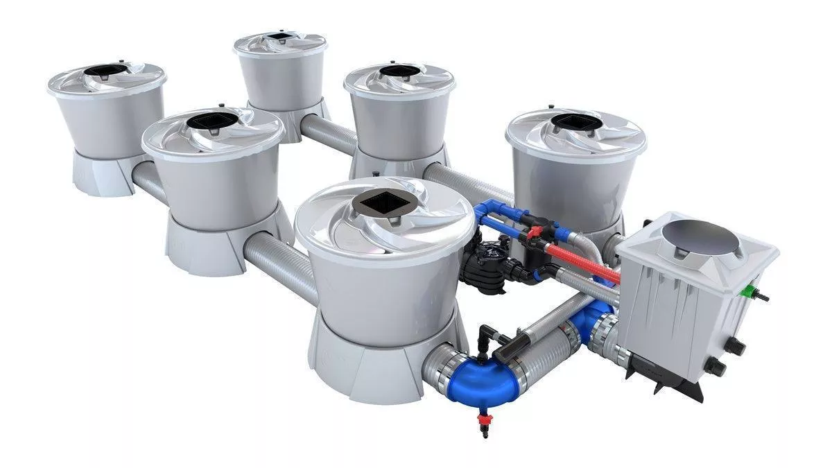 Alien Hydroponics – V-SYSTEM 6 Pot 2 Row Kit