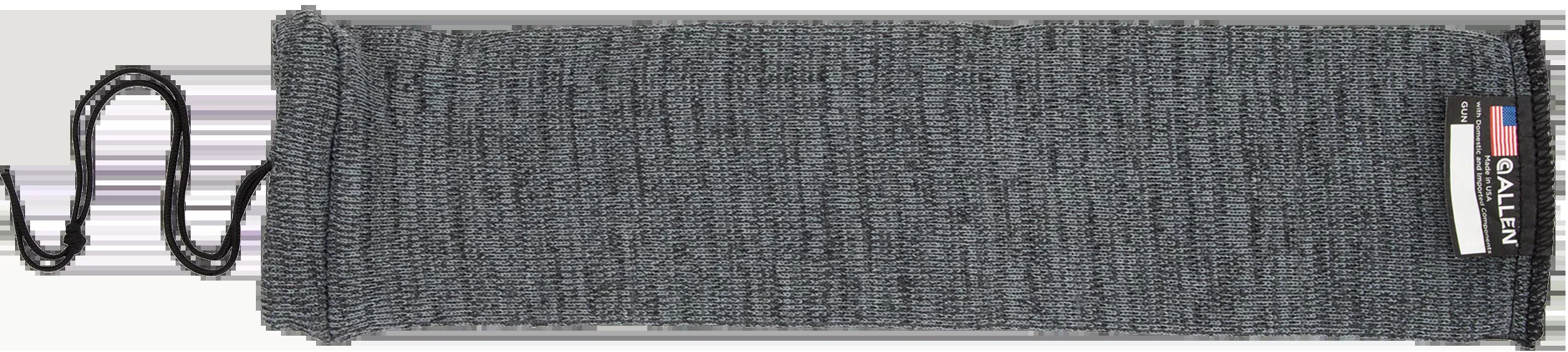 Allen 14-Inch Knit Handgun Sock – Heather Gray, Silicone-Treated, Drawstring Closure, 1314
