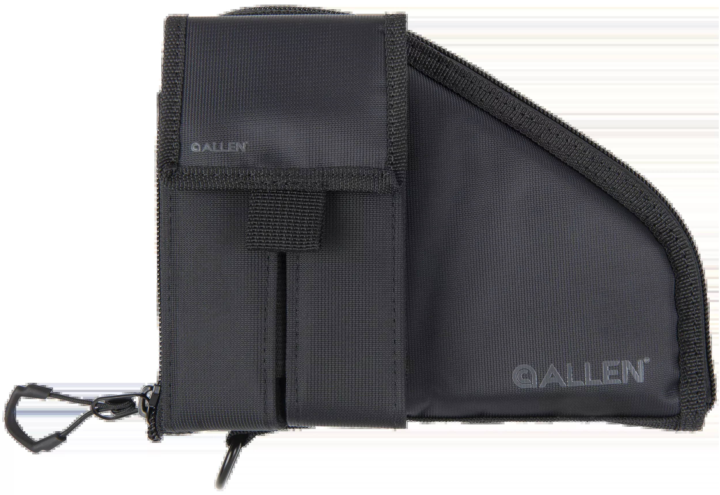 Allen Pistol Case with Detachable Mag Pouch, Lockable Nylon for Compact Handguns, 78-7