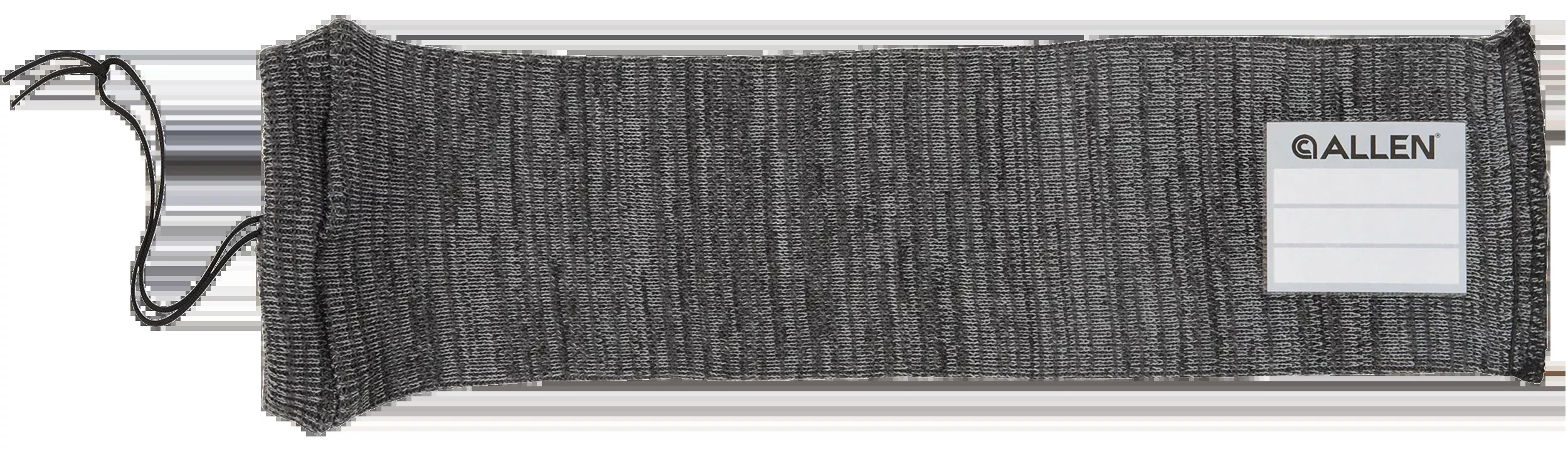 Allen Stretch Knit Handgun Sock, Gray Silicone-Treated Fabric with Writable ID Tag, 14-inch — 13170