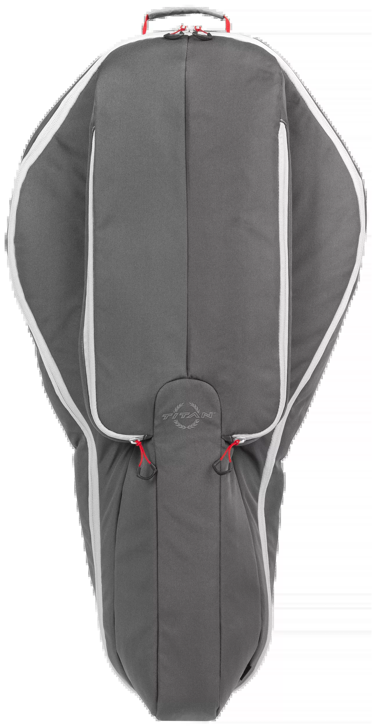 Allen Titan Krait Soft-Shell Crossbow Case, Gray/Red, fits scoped narrow-limb models, 6081
