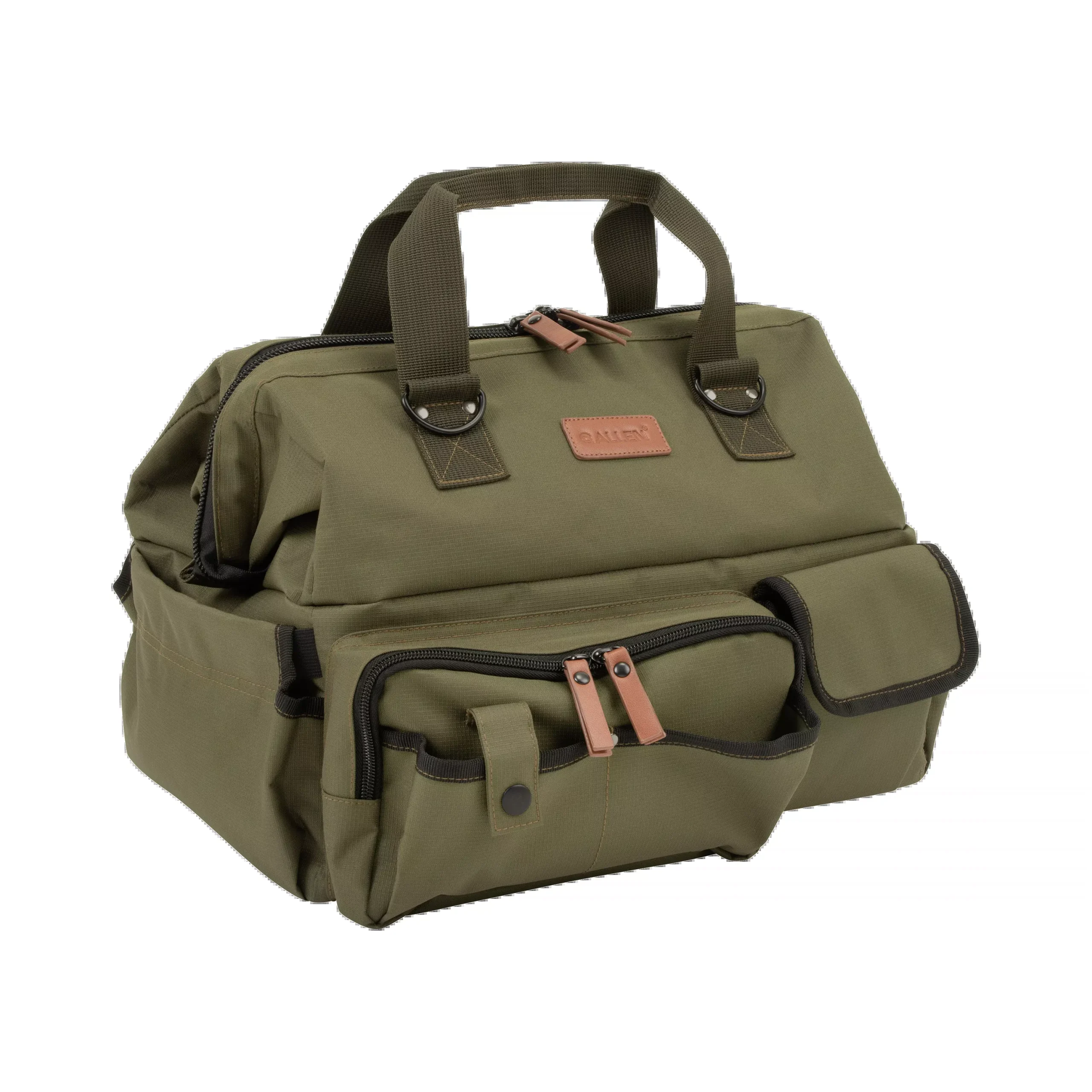 Allen Triumph Ripstop Range Bag with Fold-Up Handgun Mat, Lockable Main Compartment, 8329