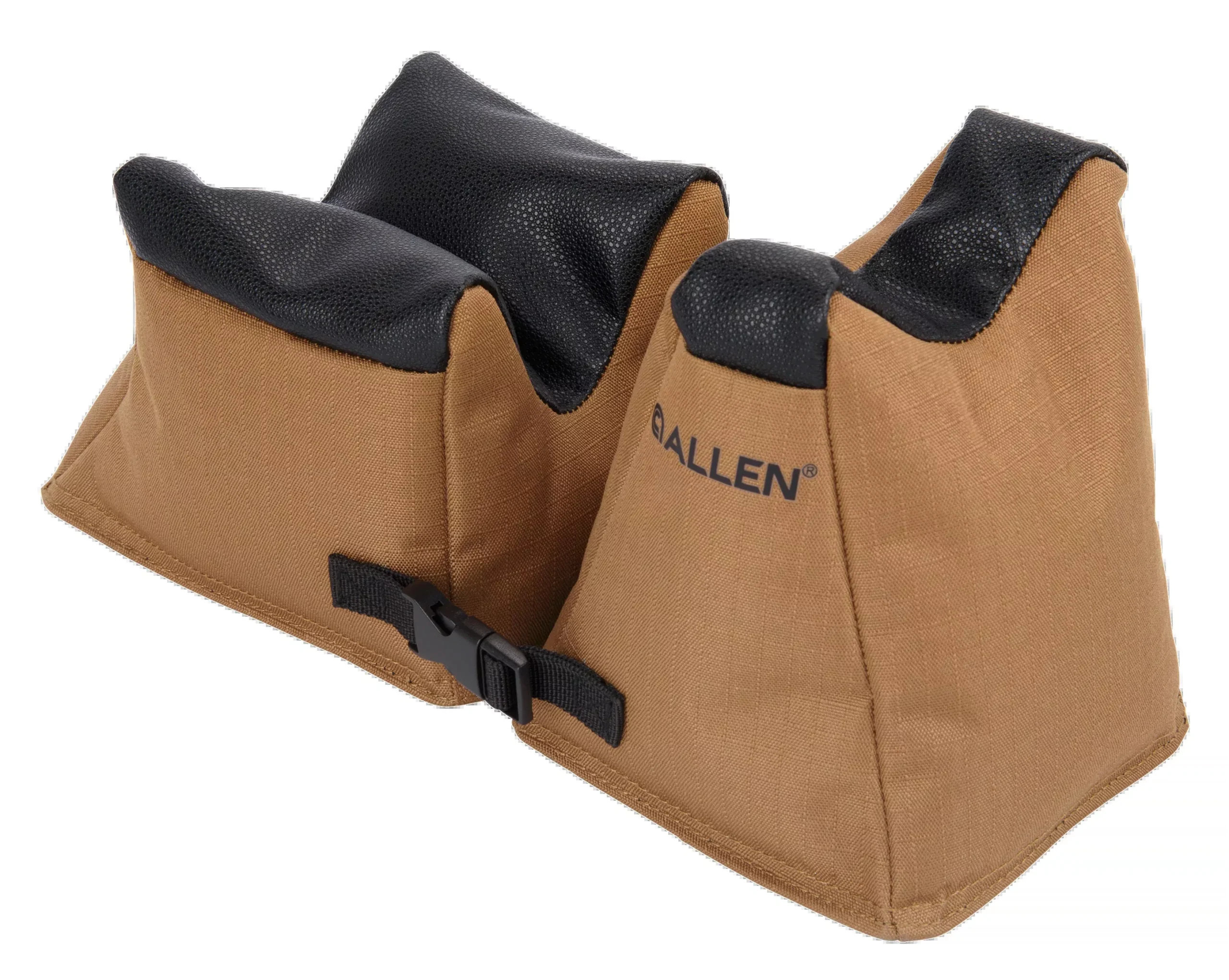Allen X-Focus Filled Front & Rear Shooting Rest Combo, Coyote/Black Ripstop Polyester, Tacky Grip, 18411