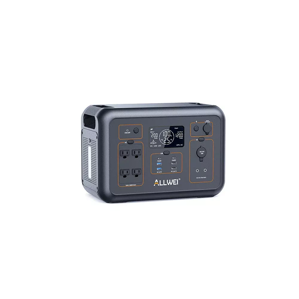 ALLWEI PPS1200 Portable Power Station – 1008Wh | 1200W