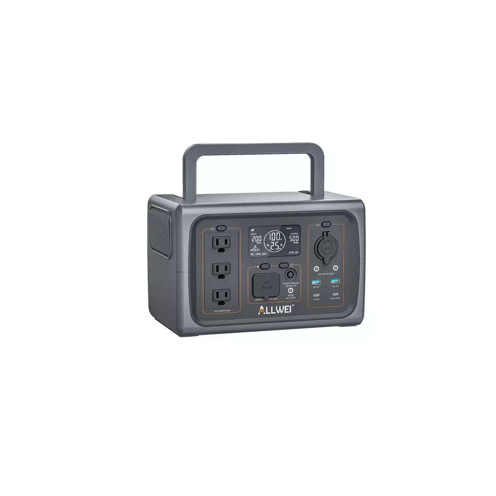 ALLWEI PPS600Portable Power Station 500W | 512Wh (SC)