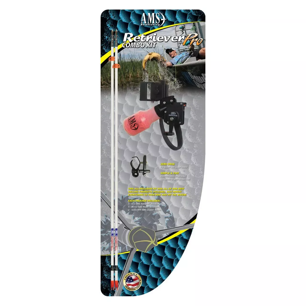 AMS Bowfishing Retriever Pro Combo Kit