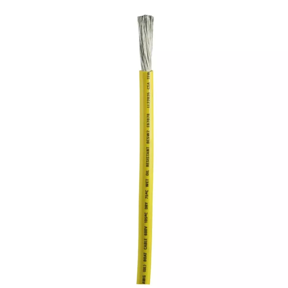 Ancor Yellow 2 AWG Battery Cable - Sold By The Foot - 1149-FT - 1149-FT